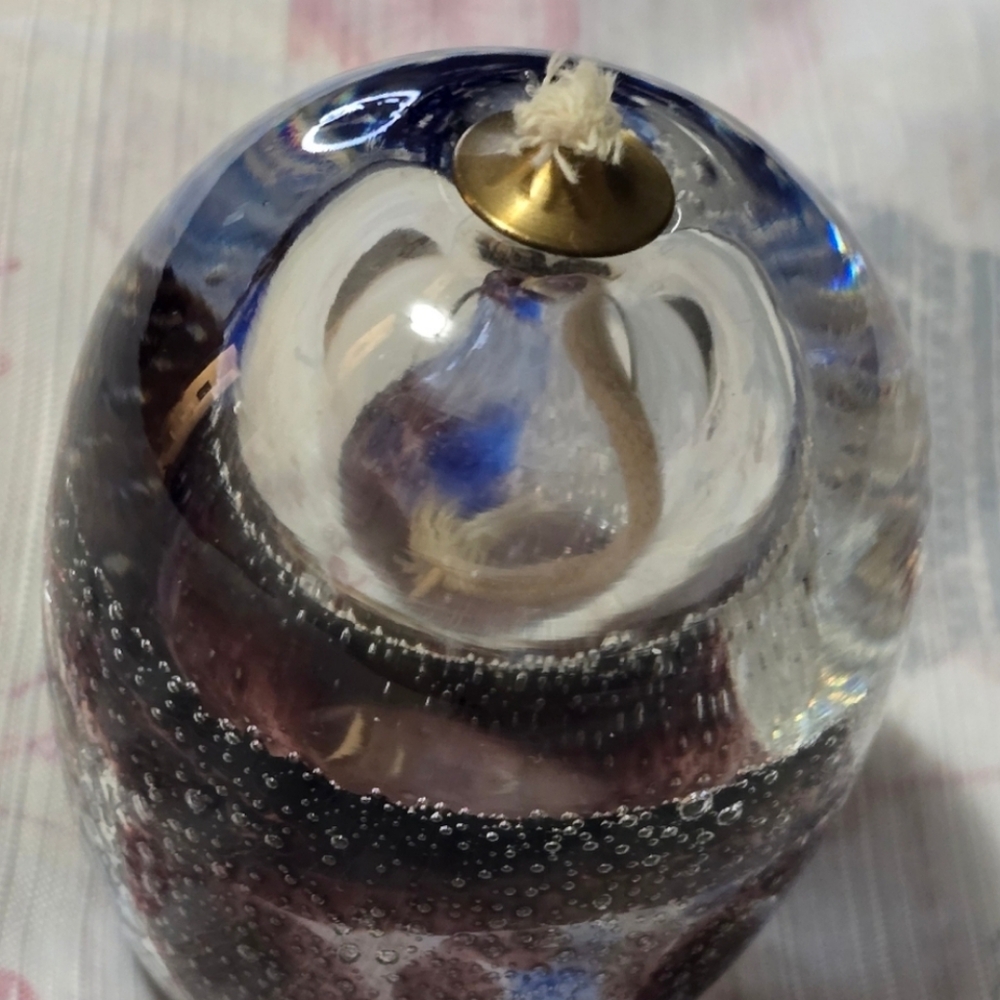 Hand Blown Polish Oil Lamp